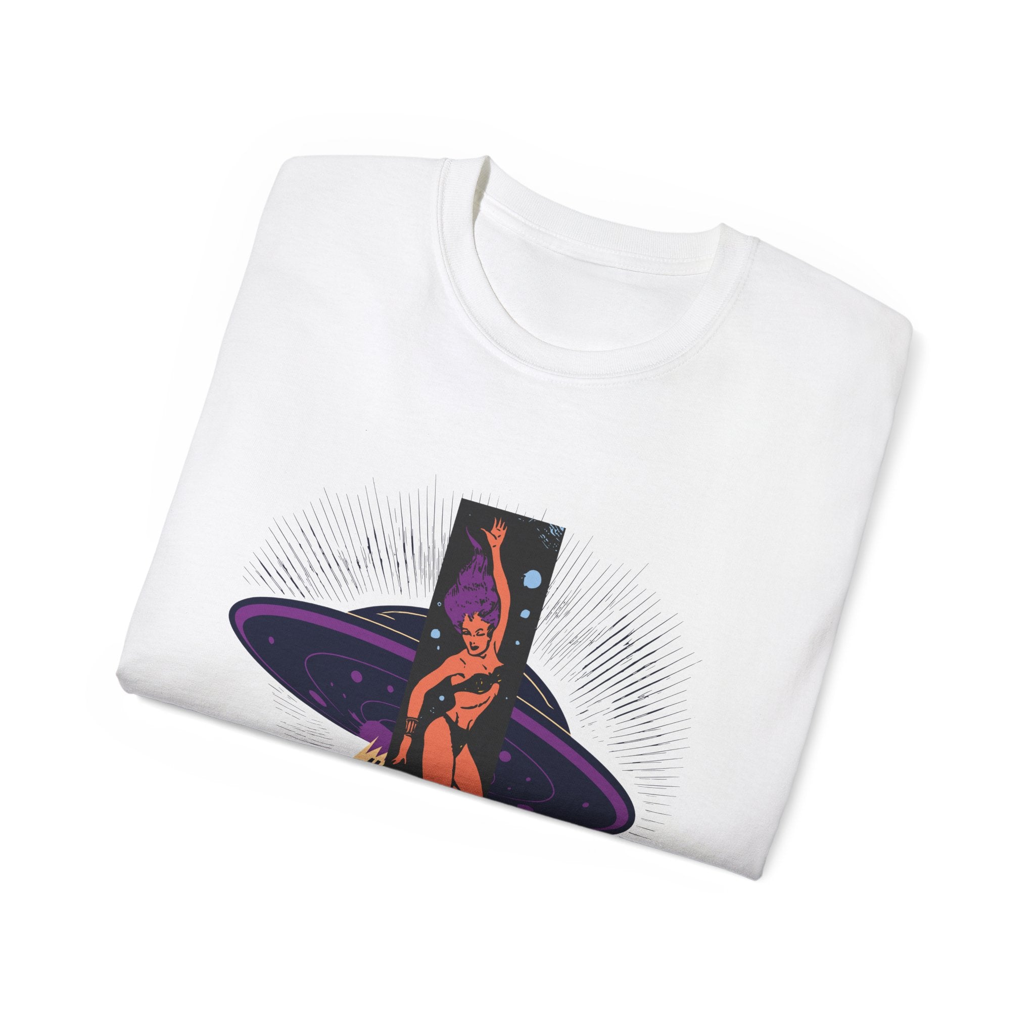 Space Warrior - Unisex Cotton Tee (Front) - Damned Threads